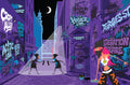 Hosier Lane Melbourne street art print with graffiti artists duelling in iconic laneway