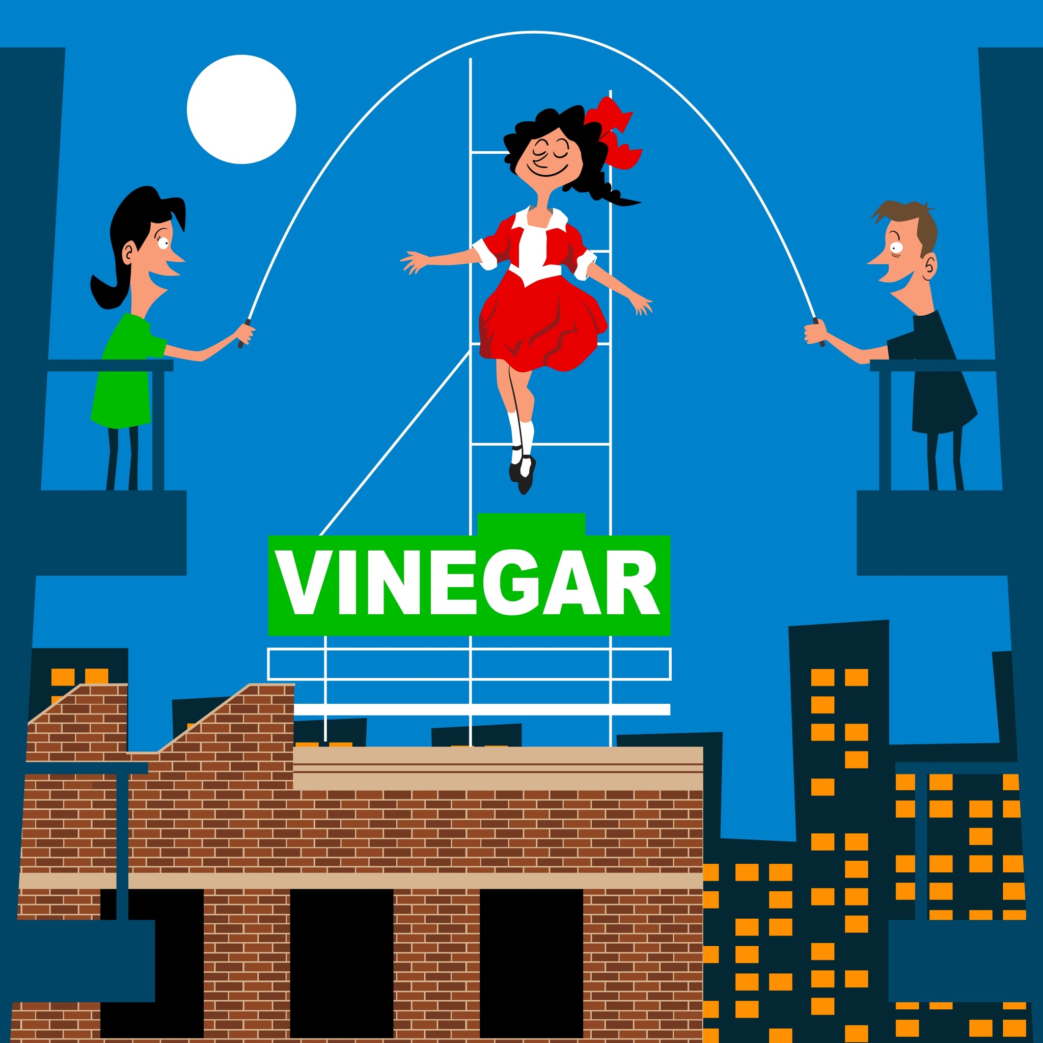 Iconic Skipping Girl Sign print, Melbourne.